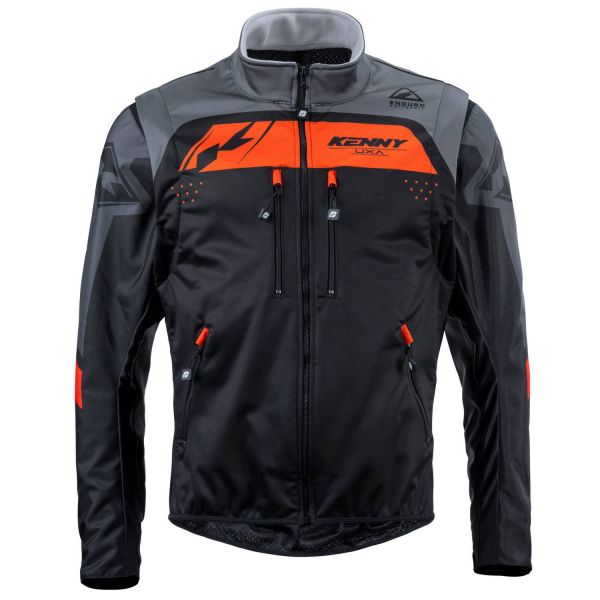 Chaqueta Motocross Kenny Softshell Enduro 2 Black Orange