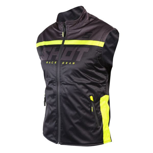 Chaqueta Motocross SHOT Bodywarmer Lite 2.0 Black Neon Yellow