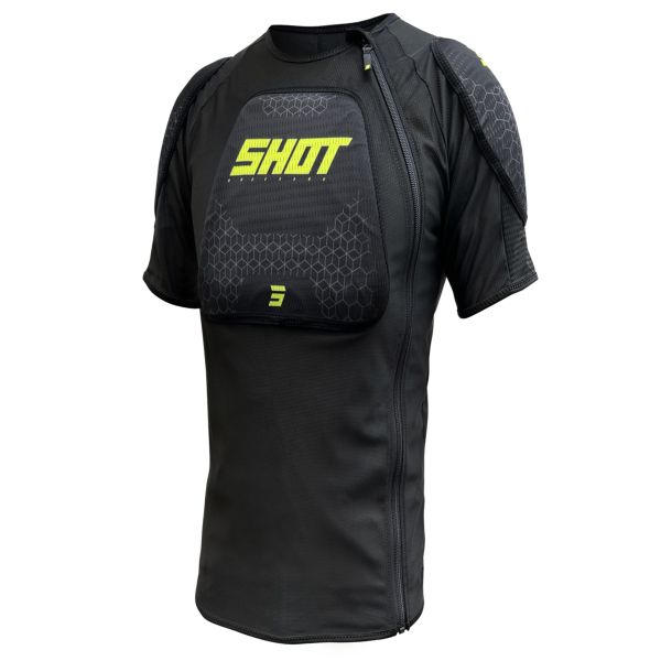 Chaqueta Motocross SHOT Camiseta Airlight Negro Amarillo Nen