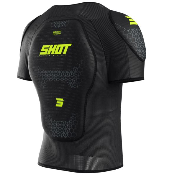 SHOT Camiseta Kid Airlight Kid Negro Amarillo Neón