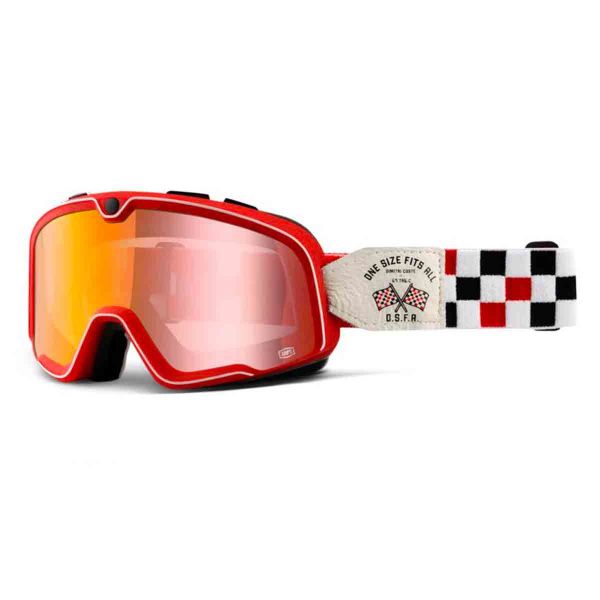 M�scara Moto 100% Barstow Osfa 2 Mirror Red Lens