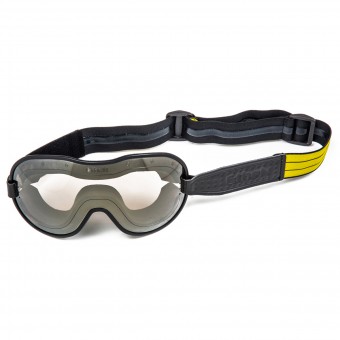 Mscara Moto Ethen Mscara Cafe Racer Negro Amarillo