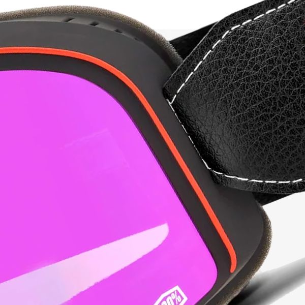 100% Barstow Erban - Pantalla Mirror Dark Roja