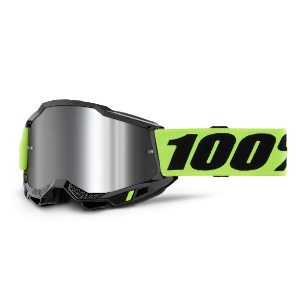 Gafas motocross 100% Accuri 2 Neon Yellow - Iridium Silver Gafas motocross 100% Accuri 2 Neon Yellow - Iridium Silver
