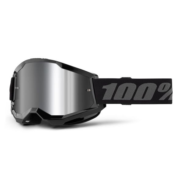 Gafas motocross 100% Strata 2 Black- Iridium Silver Gafas motocross 100% Strata 2 Black- Iridium Silver