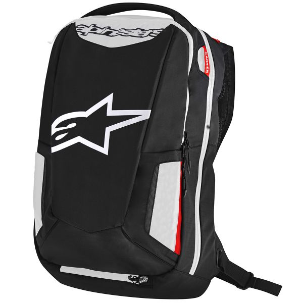 Mochila Moto Alpinestars City Hunter Backpack Black White Red