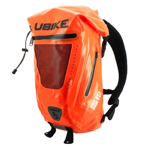Mochila Moto UBIKE Easy Pack + 20L Orange Full Mochila Moto UBIKE Easy Pack + 20L Orange Full