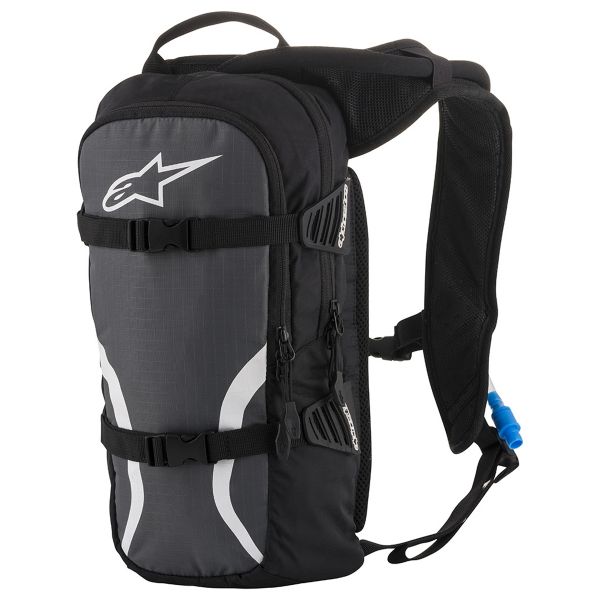 Mochila Moto Alpinestars Iguana Hidratación Negro Antracita Blanco Mochila Moto Alpinestars Iguana Hidratación Negro Antracita Blanco