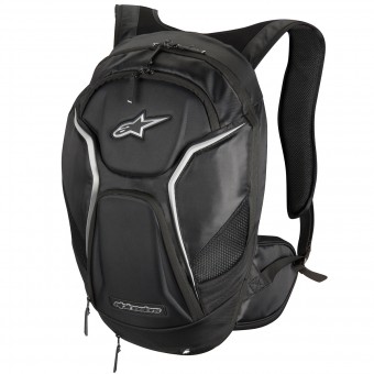 Mochila Moto Alpinestars Tech Aero Black White Mochila Moto Alpinestars Tech Aero Black White