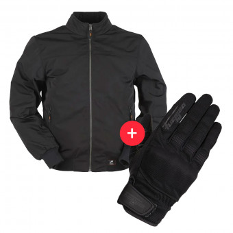 Cazadora moto Furygan Kenya Evo Black + Jet D3O Black