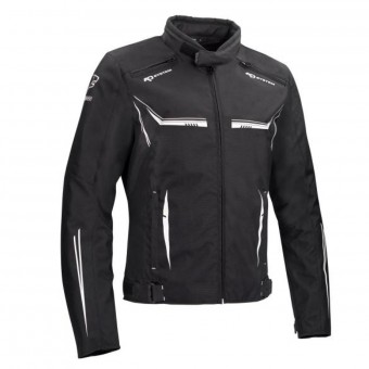 Cazadora moto Bering Ross Black White