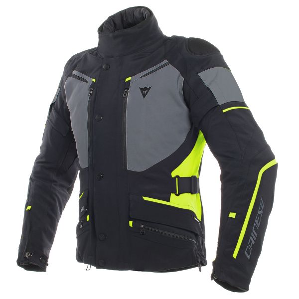 Chaquetas moto Dainese Carve Master 2 Gore-Tex Black Ebony Fluo Yellow