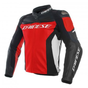Cazadora moto Dainese Racing 3 Red Black White