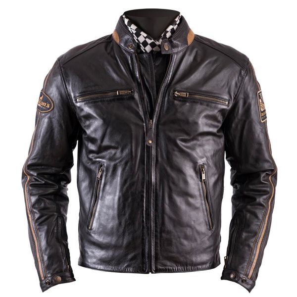 Cazadora moto Helstons Ace Leather Rag Brown Cazadora moto Helstons Ace Leather Rag Brown