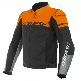 Cazadora moto Dainese Agile Matt Black Orange Charcoal Grey