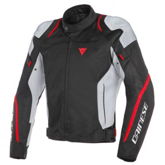 Cazadora moto Dainese Air Master Tex Black Gray Fluo Red