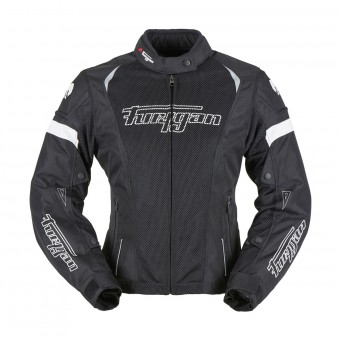 Cazadora moto Furygan Ambra Vented Lady 3in1 Black White