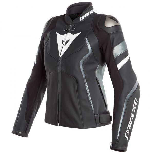 Cazadora moto Dainese Avro 4 Lady Black Matt Anthracite White