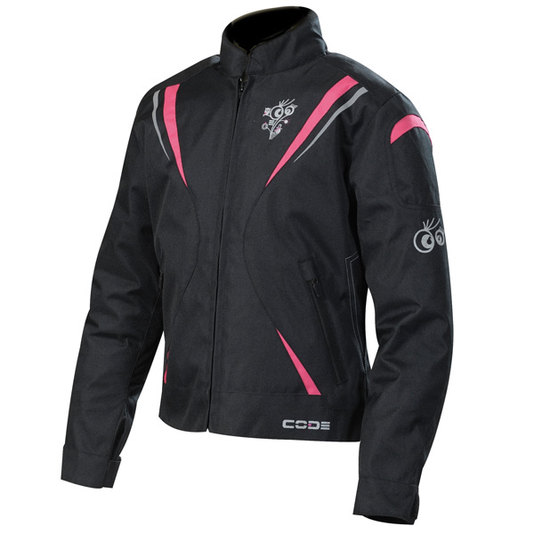 Cazadora moto CODE AS Kid Girl Negro