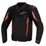Cazadora moto Alpinestars Ast V3 Air Black Dark Gray Red Fluo