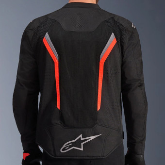 Alpinestars Ast V3 Air Black Dark Gray Red Fluo