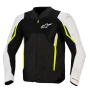 Cazadora moto Alpinestars Ast V3 Air Black Silver Yellow Fluo