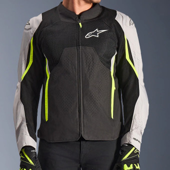 Alpinestars Ast V3 Air Black Silver Yellow Fluo