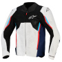 Cazadora moto Alpinestars Ast V3 Air Silver Deep Blue Bright Red