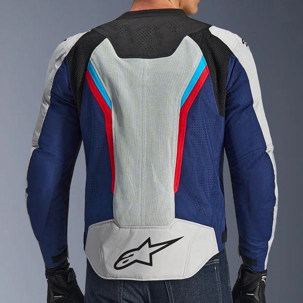 Alpinestars Ast V3 Air Silver Deep Blue Bright Red