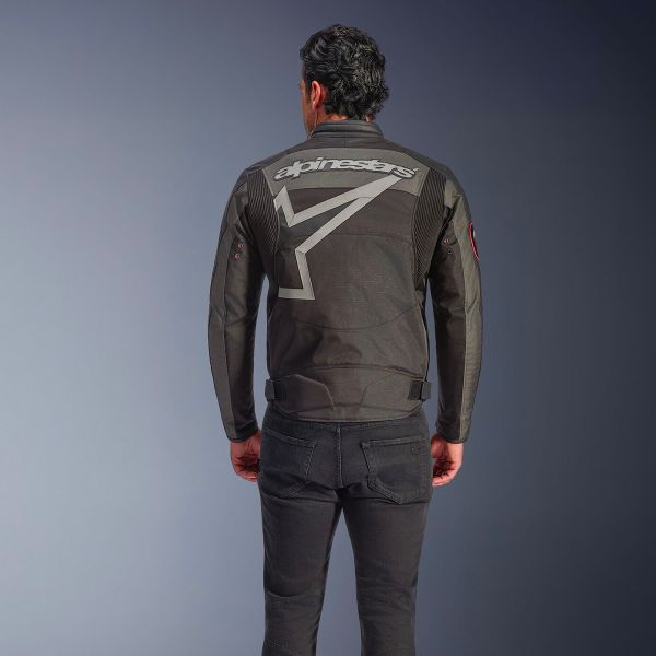 Alpinestars Axton Black Anthracite Red Tangerine