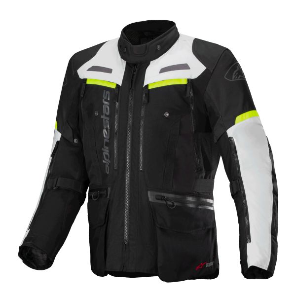 Chaquetas moto Alpinestars Bogota Pro Drystar Black Ice Gray Yellow Fluo