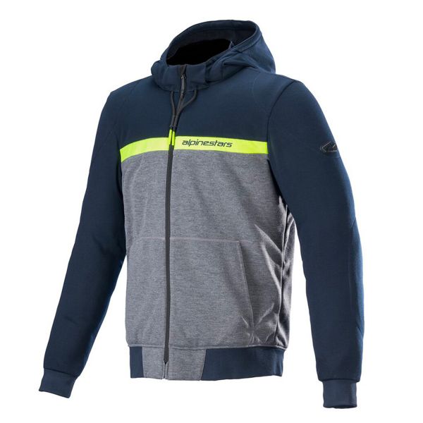 Cazadora moto Alpinestars Chrome Street Hoodie Dark Navy Grey Melange