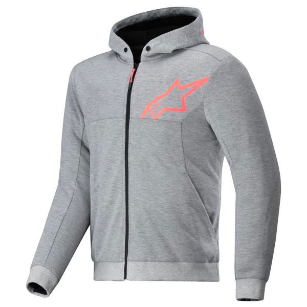 Cazadora moto Alpinestars Cromo V2 Sport Gris Heather Rojo Fluo Cazadora moto Alpinestars Cromo V2 Sport Gris Heather Rojo Fluo
