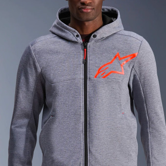Alpinestars Cromo V2 Sport Gris Heather Rojo Fluo