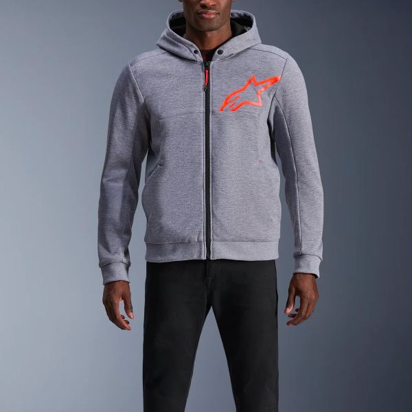 Alpinestars Cromo V2 Sport Gris Heather Rojo Fluo