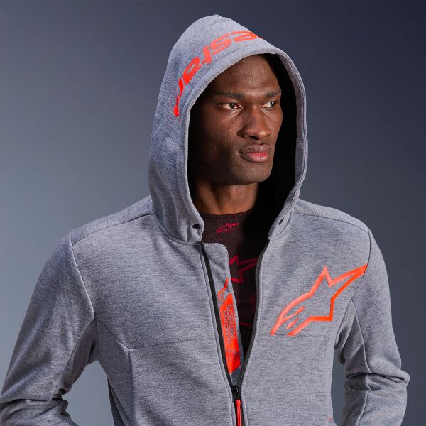 Alpinestars Cromo V2 Sport Gris Heather Rojo Fluo