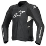Cazadora moto Alpinestars Dusk Airflow Piel Negro Blanco