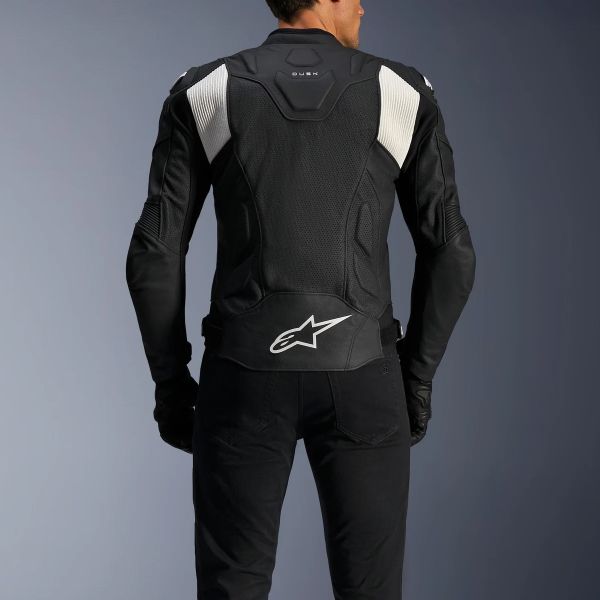 Alpinestars Dusk Airflow Piel Negro Blanco