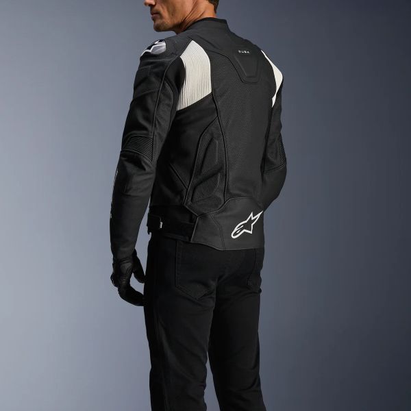 Alpinestars Dusk Airflow Piel Negro Blanco