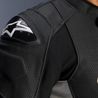 Alpinestars Dusk Airflow Piel Negro Blanco
