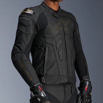 Alpinestars Cuero negro lser