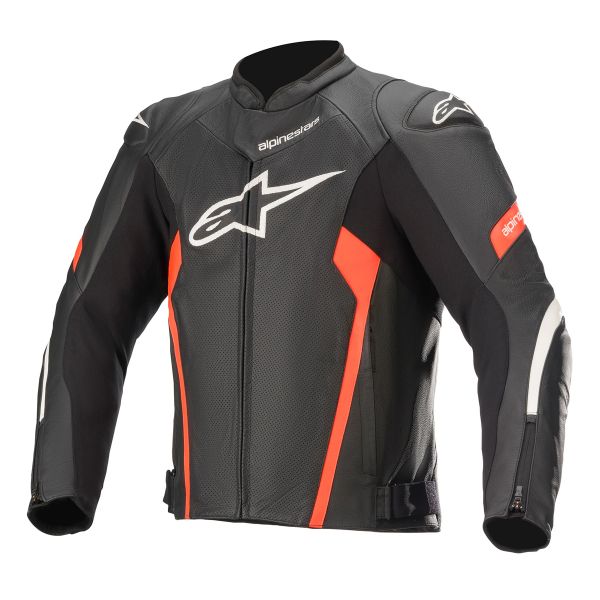 Cazadora moto Alpinestars Faster V2 Airflow Black White Red Fluo