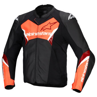 Cazadora moto Alpinestars Faster V3 Black Red Fluo