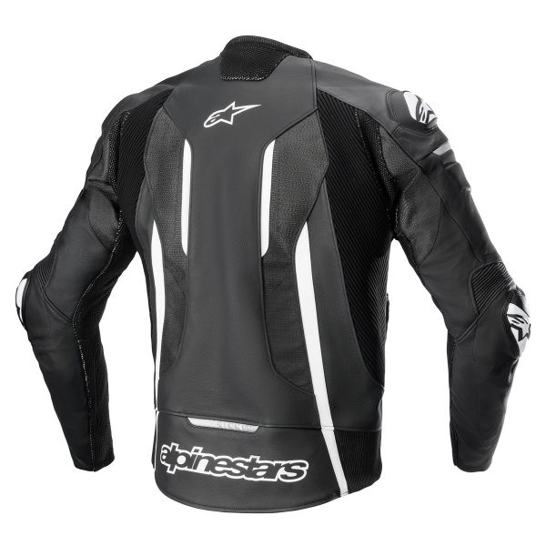Alpinestars Fusion Piel Negro Blanco Gris metalizado