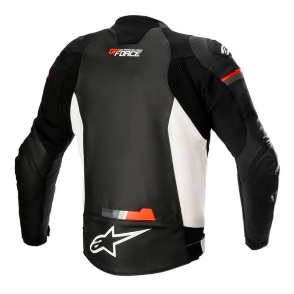 Alpinestars GP Force Leather Black White Red Fluo