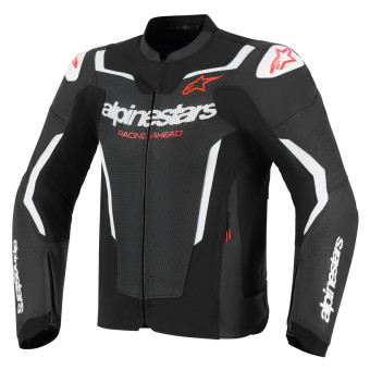 Cazadora moto Alpinestars GP Force V2 Leather Airflow Black White