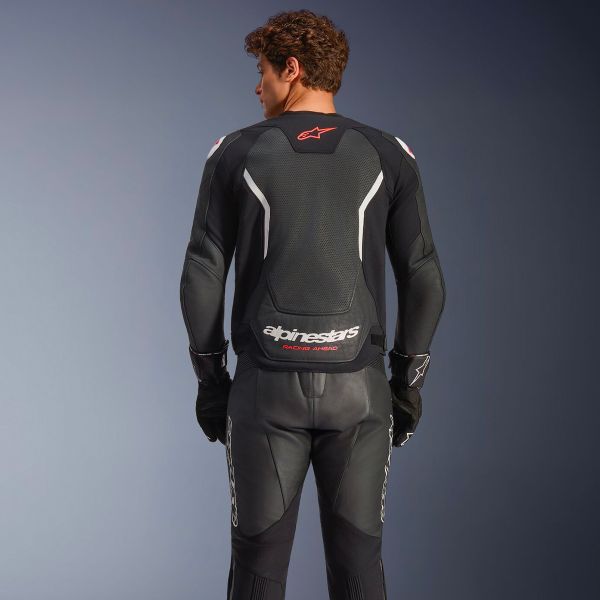 Alpinestars GP Force V2 Leather Airflow Black White