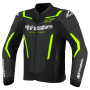 Cazadora moto Alpinestars GP Force V2 Leather Airflow Black Yellow Fluo