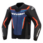 Cazadora moto Alpinestars GP Force V2 Leather Black Blue Red Fluo