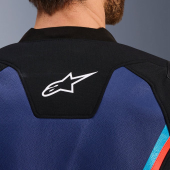 Alpinestars GP Force V2 Leather Black Blue Red Fluo